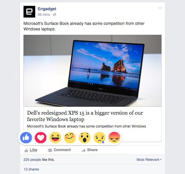 facebook reactions