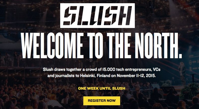 SLUSH 2015, girişimci ve yatırımcıları Kuzey Avrupa'ya davet ediyor [İndirim Kodu]