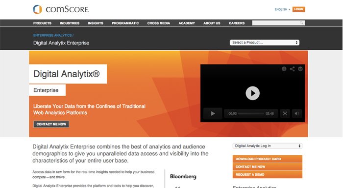 Adobe, comScore'un büyük veri üzerine çalışan bölümü Digital Analytix'i satın aldı