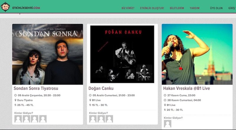 Etkinlikşehri, etkinlik yönetimi ve biletleme için sosyal bir platform sunuyor