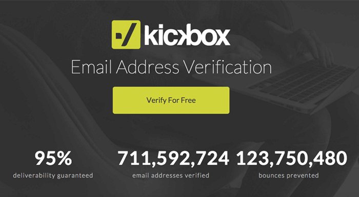 Kickbox, e-posta listenizi doğrulayarak yüksek okunma oranlarına ulaşmanıza yardım ediyor