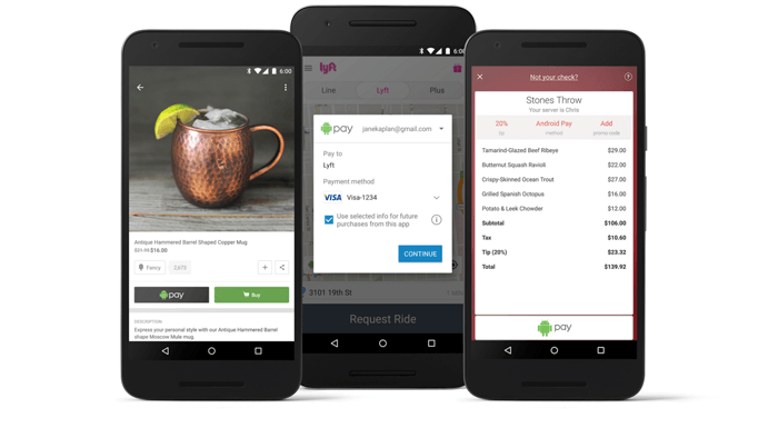 Android Pay ile uygulama içi ödeme deneyimi başladı