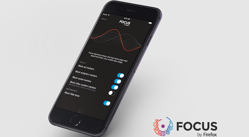 Mozilla'dan Safari için ücretsiz içerik bloklama uygulaması: Focus