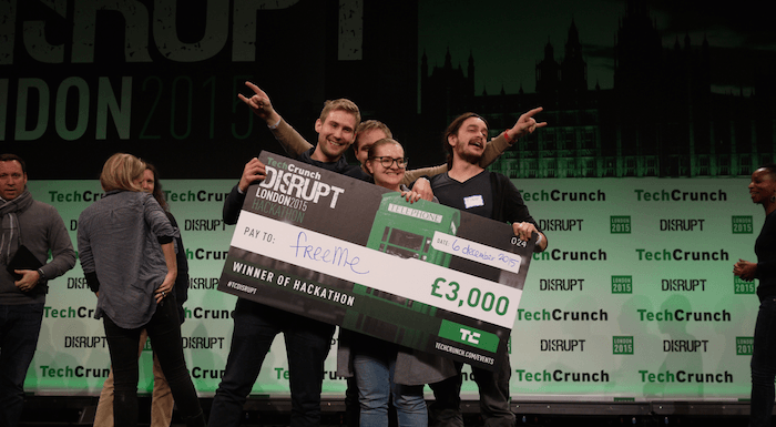 TechCrunch Disrupt London 2015 Hackathon'un galibi, kadınlara özel güvenlik uygulaması FreeMe