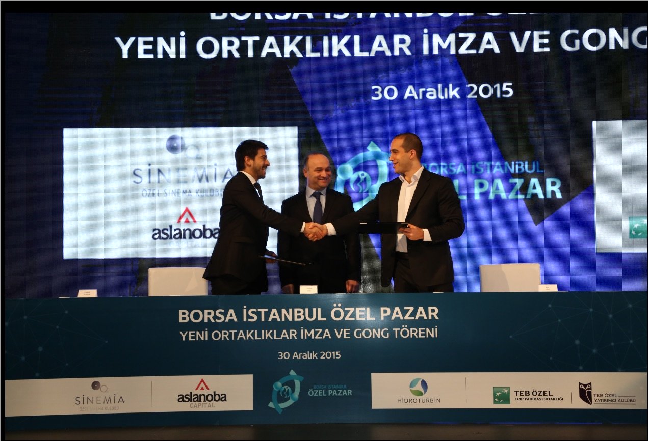 Borsa İstanbul'da gerçekleşen törenden bir fotoğraf.