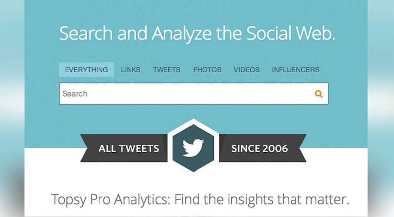 Apple, Twitter ölçümleme servisi Topsy'yi kapattı