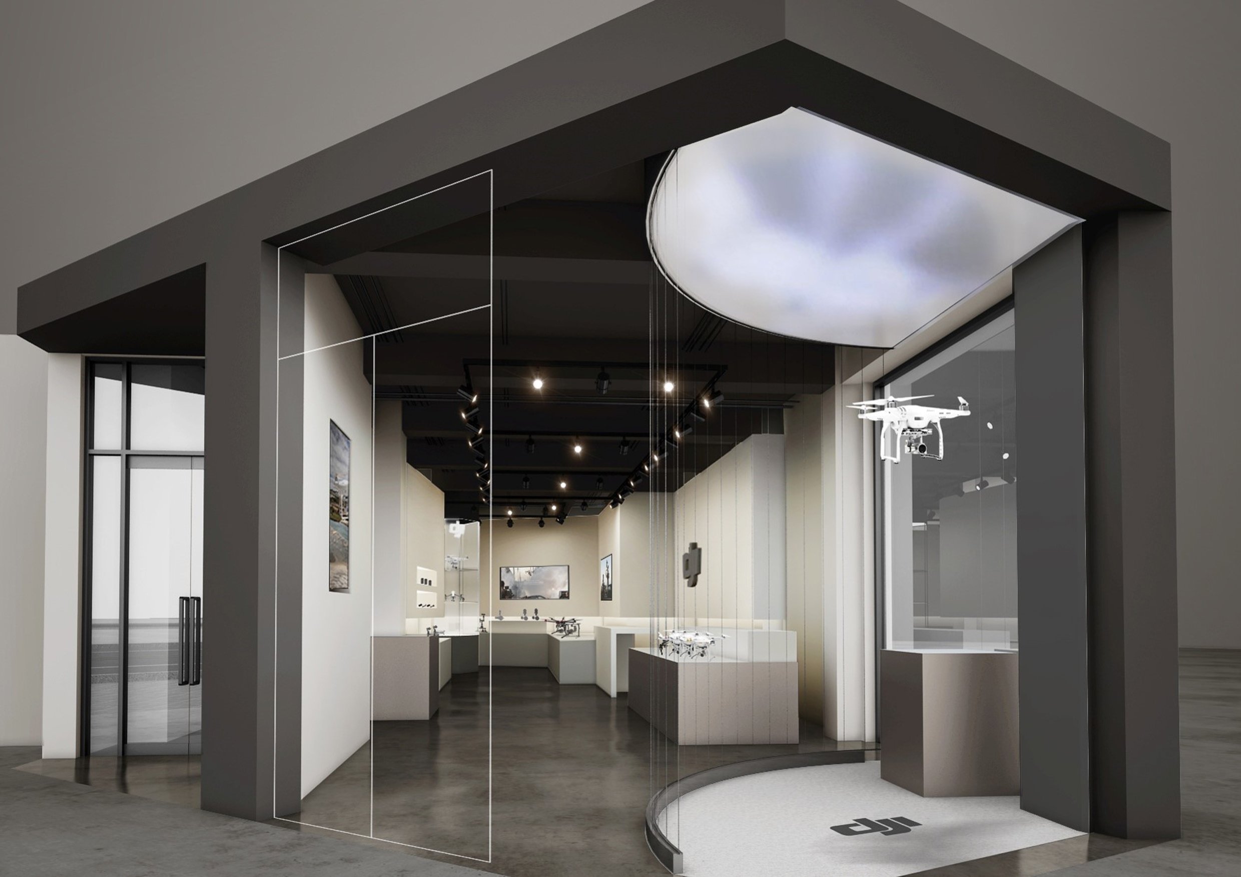DJI Korea Flagship Store (showcase area)