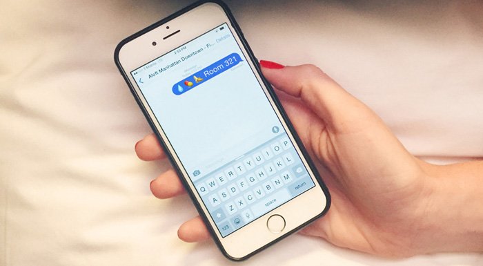 Otellerde emoji ile oda servisi çağırmak artık mümkün