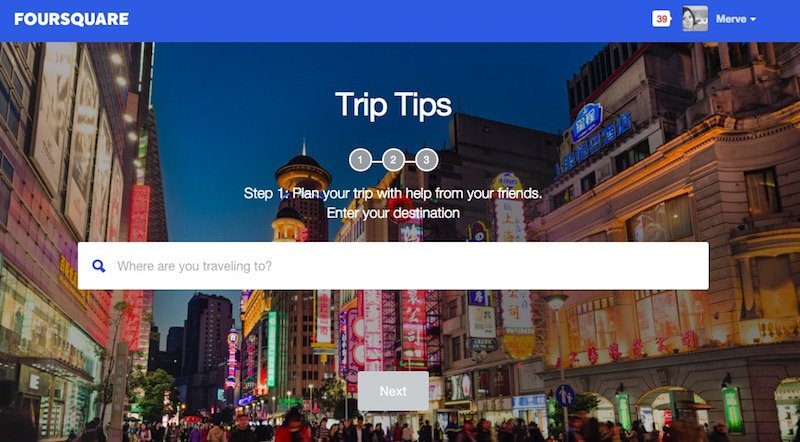 Foursquare sosyal seyahat planlama aracı Trip Tips'i tanıttı