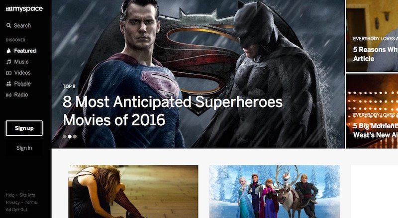 MySpace artık bir Time Inc. şirketi