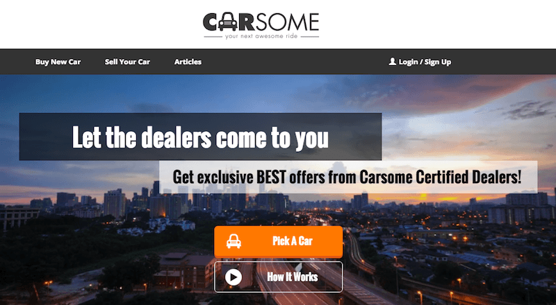 İkinci el araç satışına yeni bir yorum getiren Carsome 2016'da 10 kat büyüme hedefliyor