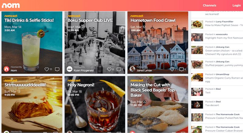 Steve Chen'in yeni girişimi NOM, yemek severlerin Twitch'i olmak istiyor