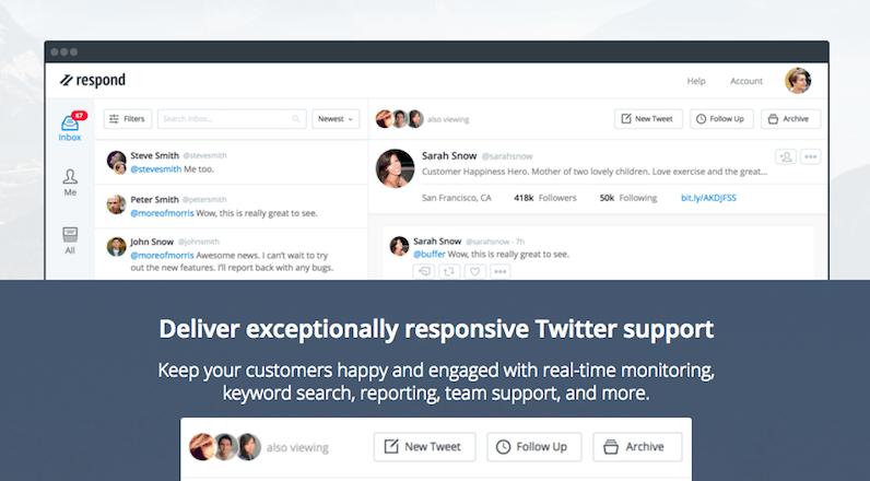 Respond by Buffer: Twitter'ı müşteri hizmetleri kanalı olarak kullanın