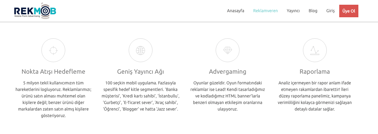 rekmob mobil reklam hedefleme