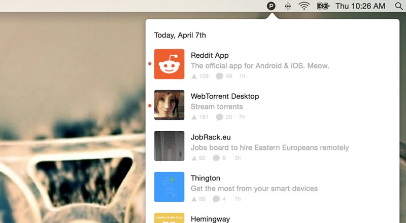 Product Hunt, resmi Mac uygulamasını yayınladı