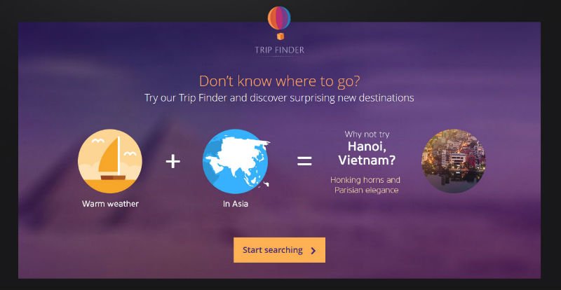 Seyahat uygulaması Momondo