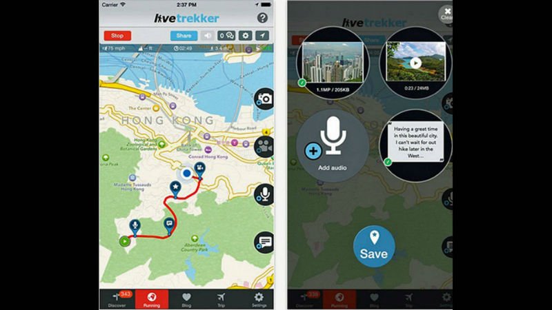 Seyahat uygulaması LiveTrekker