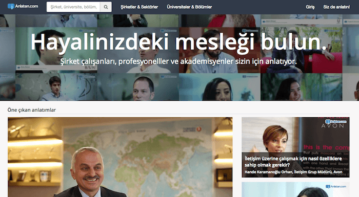 Anlatsin.com: Video içerikle öne çıkan online kariyer platformu