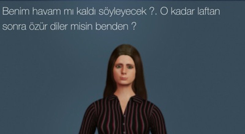 Duygusal tepkiler vermeye başlayan CEYD-A kullanıcısına 'trip atmayı' öğrendi