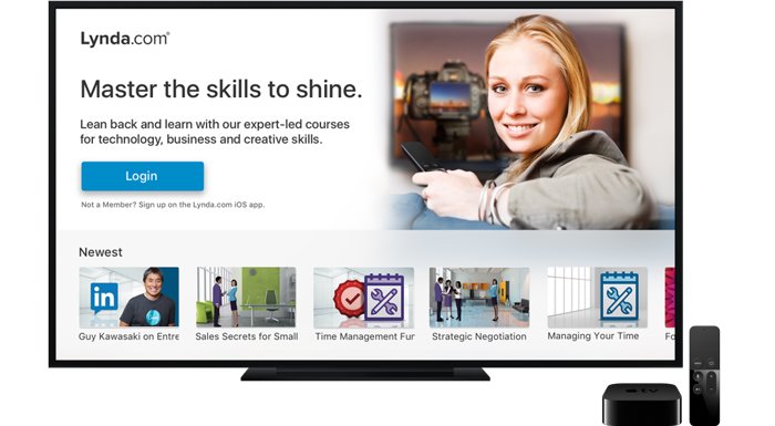 Lynda'nın tüm içeriği Apple TV'den erişilebilir oldu