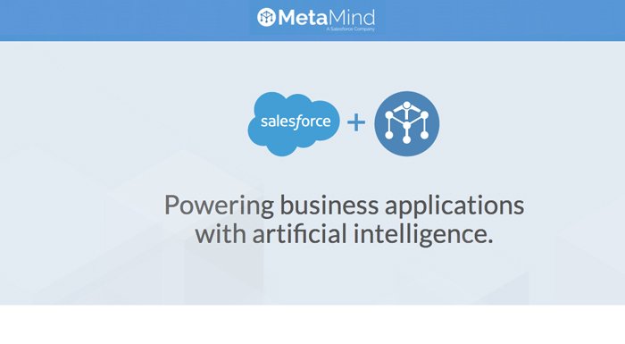 Salesforce derin öğrenme alanında faaliyet gösteren MetaMind'ı satın aldı