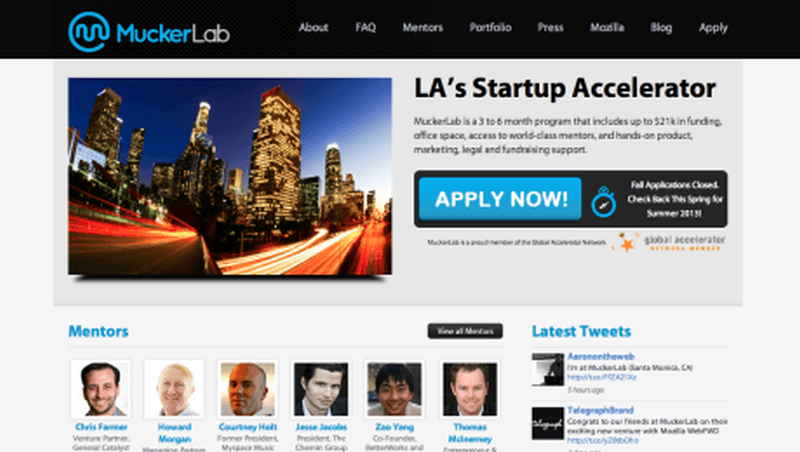 Dünyanın önde gelen girişim hızlandırıcılarından Muckerlab