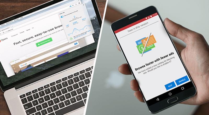 Opera'nın Android tarayıcısı artık reklam engelleyebiliyor