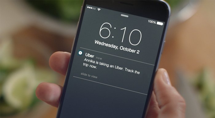 Uber aile üyelerinin yolculuklarını anlık olarak hesap sahibine bildirecek