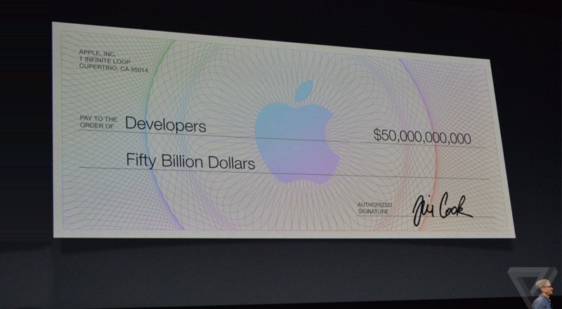 2 milyon uygulamaya ulaşan App Store geliştiricilere 50 milyar dolar kazandırdı [WWDC 2016]