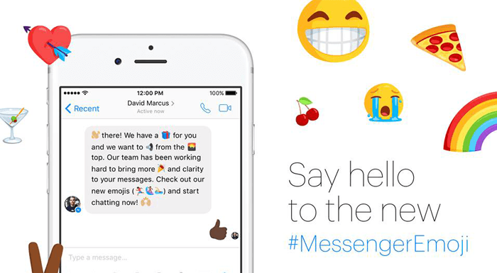 Facebook, Messenger için 1500'den fazla yenilenmiş emojiyi kullanıma sundu