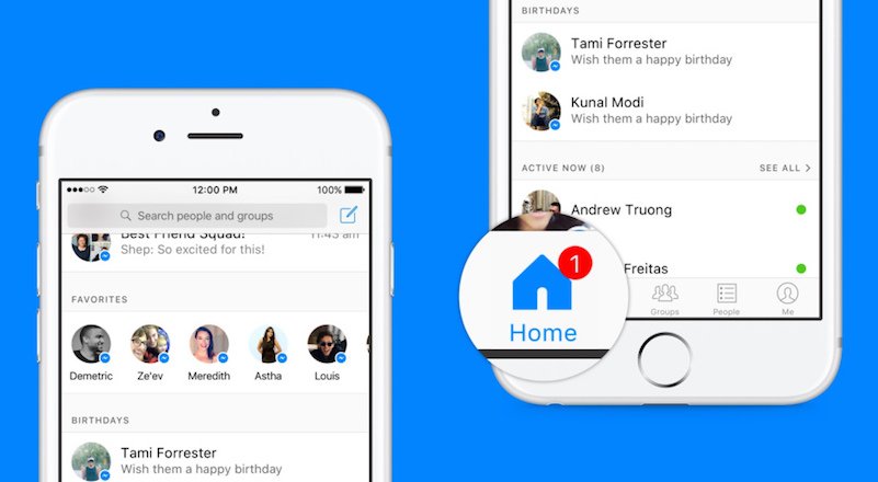 Facebook, Messenger'ın yeni tasarımını devreye aldı