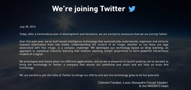 Madbits üst düzey resim arama motorları üzerinde çalışıyor.