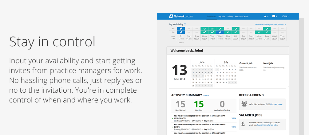 Network Locum doktor randevusu