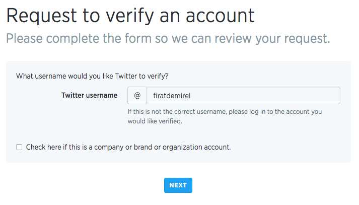 Twitter onaylanmış profil