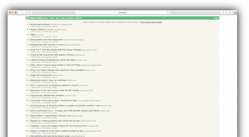 Fonksiyonel programlama ile geliştirilen Hacker News klonu: ClojureNews [Yerli GitHub]