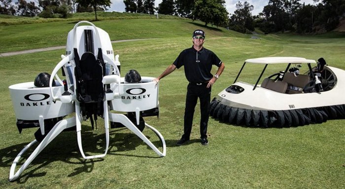 Golf arabalarının yerini jetpack'ler mi alacak?