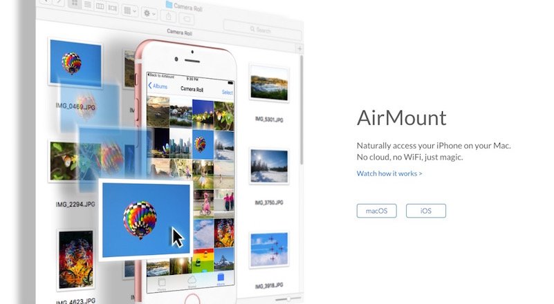 AirMount uygulaması Mac üzerinden iPhone'a internetsiz erişim sağlıyor