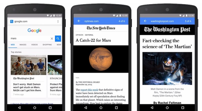 Google AMP özelliğini tüm mobil arama sonuçlarına getiriyor