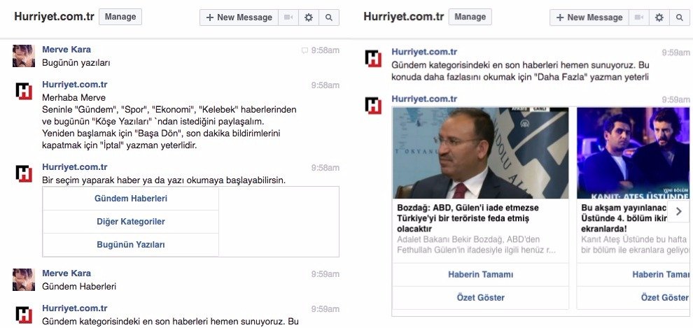 hurriyet chat bot