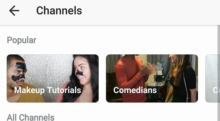 Instagram videolar için konularına göre kanal özelliğini test ediyor