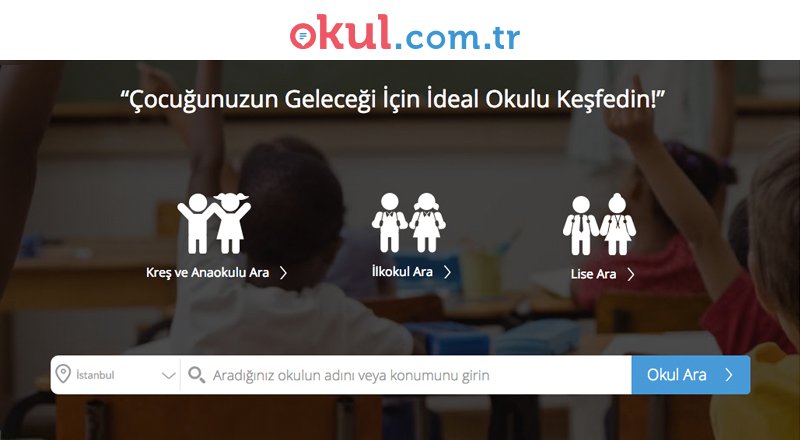 Okul.com.tr okul ve eğitim seçiminde akla gelen ilk adres olmak istiyor