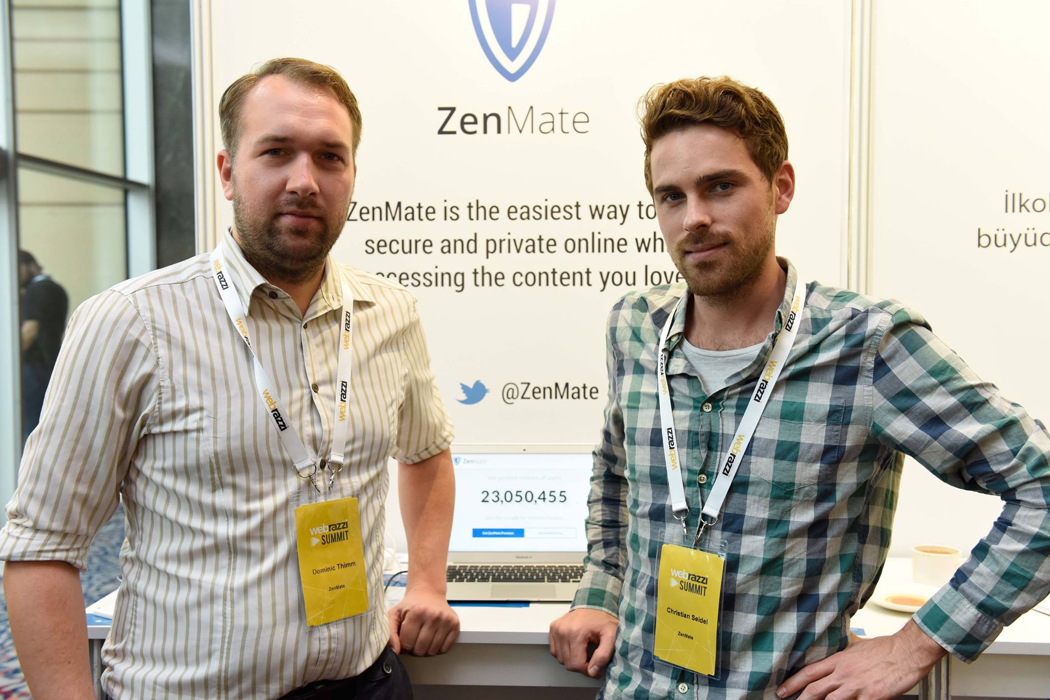 2015 yılındaki Startup Lounge katılımcılarından olan ZenMate'in demo masası