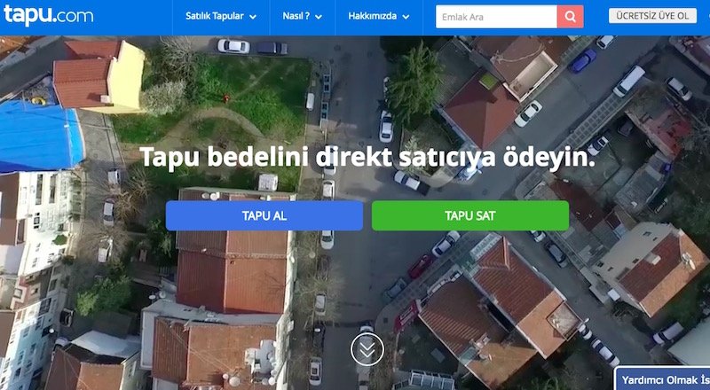 Tapu.com 1.2 milyon dolar yatırım aldı [Son Dakika]