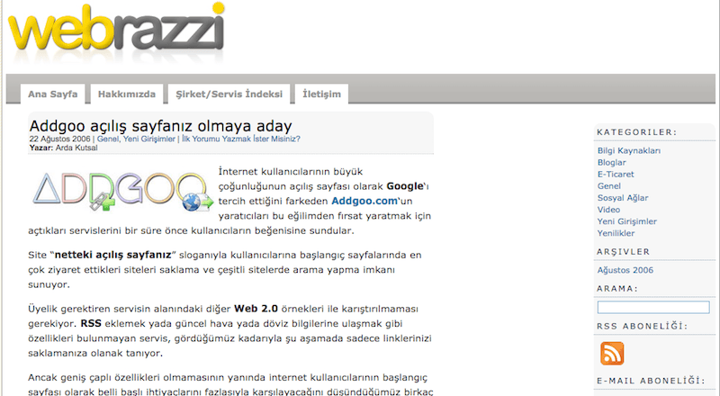 10. yılını kutlayan Webrazzi'nin eski haber, video ve ofis görüntüleriyle biraz nostalji