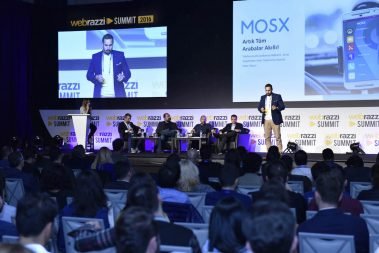 MOSX'in Webrazzi Arena'daki lansman sunumundan bir kare