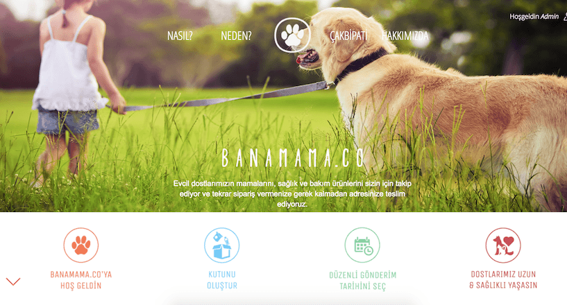 Banamama: Evcil hayvanlar için online mama ve bakım ürünleri abonelik servisi