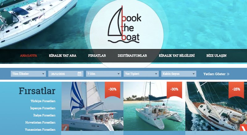 BooktheBoat.com 42 milyar dolarlık bir pazarda geniş portföyüyle dikkat çekiyor