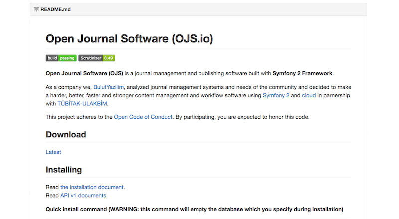 OJS: Akademik dergi ve makale yayınlama-yönetme platformu [Yerli GitHub]