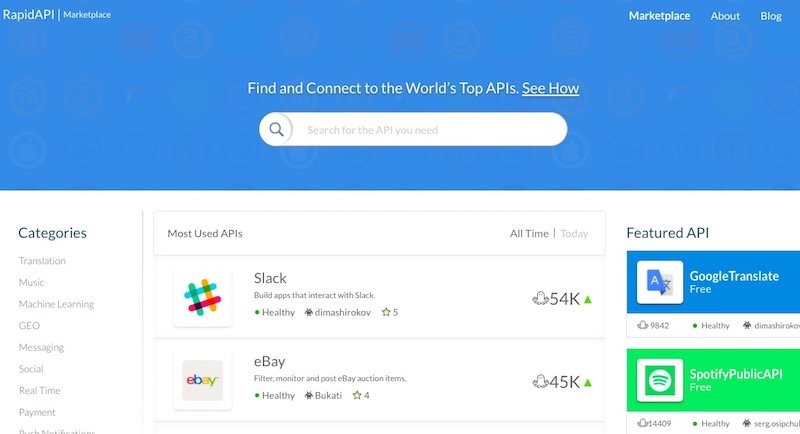 API'ları keşfedip deneyebileceğiniz pazar yeri RapidAPI 3,5 milyon dolar yatırım aldı