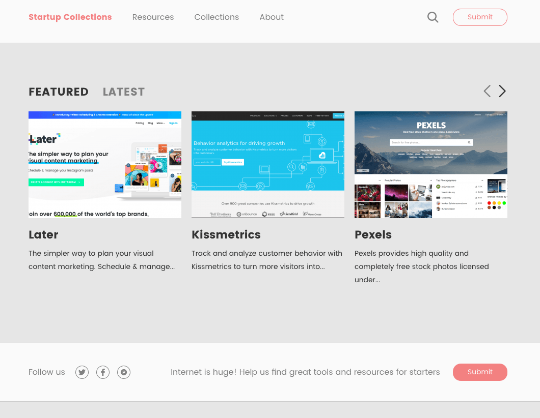 startup-collections-ekran-goruntusu